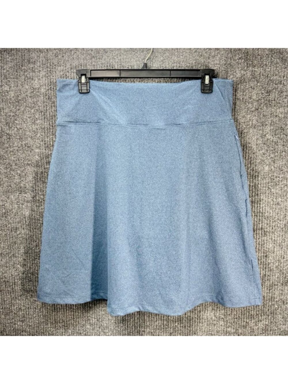 Betabrand Skort Women’s XL Blue Ponte Knit A-Line Athleisure Travel Skirt Pocket